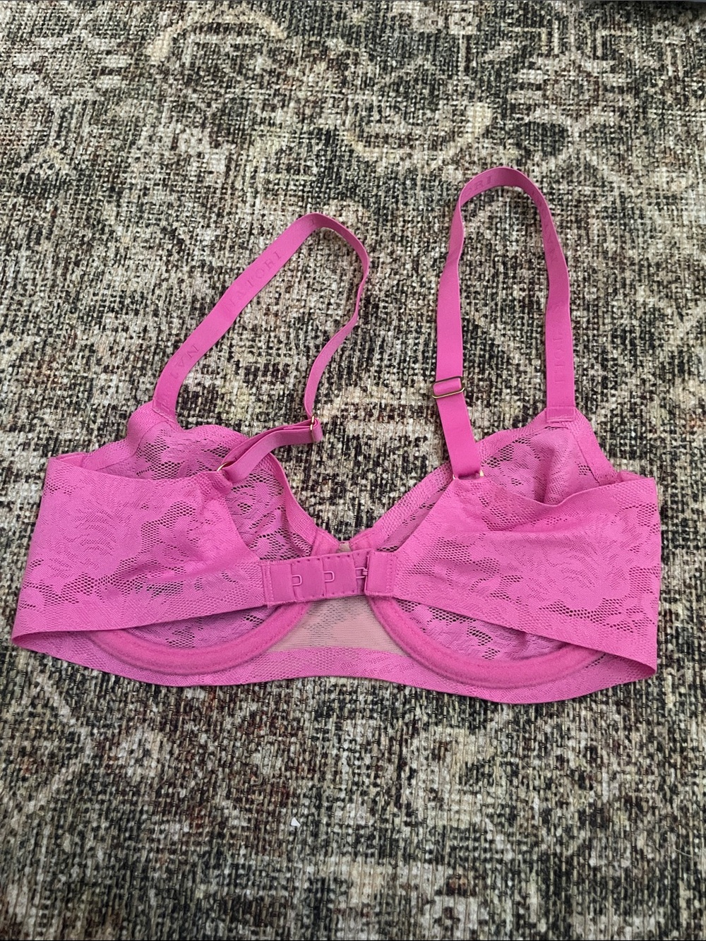 NWOT NATORI Levitate Unlined Bra In Pink - Picture 4 of 5